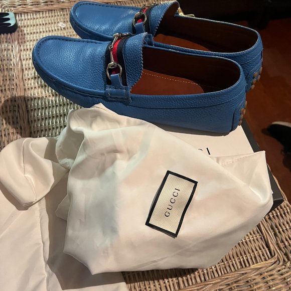 GUCCI LOADER BLUE/SIZE IS 11.5